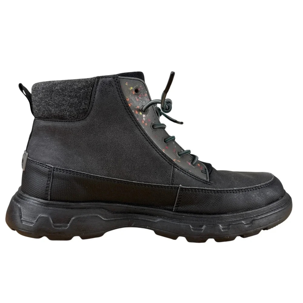HEY DUDE Duke Eco Shield Black Boots Mens 10 Water Repellent Gorpcore Shoe